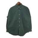 RALPH LAUREN ラルフローレン BLAKE 長袖ボタンダウンシャツ グリーン(メンズ XL)中古 古着 T7784(4)