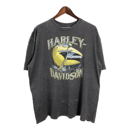 HARLEY DAVIDSON ハーレーダビッドソン 半袖Tシャツ グレー(メンズ 2XL)中古 古着 T7836 HARLEY DAVIDSON ハーレーダビッドソン 半袖Tシャツ グレー(メンズ 2XL)中古 古着 T7836