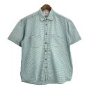 Levi's リーバイス 半袖シャツ タータンチェック ブルー(メンズ L)中古 古着 T8164