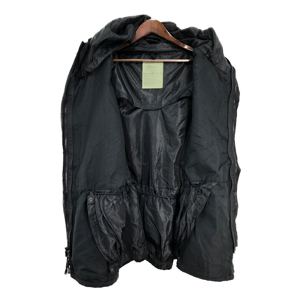90年代 米軍実物 U.S.ARMY ECWCS GEN1 GORE-TEX パーカージャケット ミリタリー ブラック(メンズ XX-LARGE)中古 古着 T8229