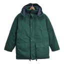 90年代 Eddie Bauer エディーバウアー RIDGE LINE ダウンジャケット アウトドア グリーン(メンズ S)中古 古着 T8323(4)