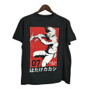 NARUTO Shippuden ナルト疾風伝 はたけカカシ 半袖Tシャツ アニメ キャラクター ブラック(メンズ L)中古 古着 T8334