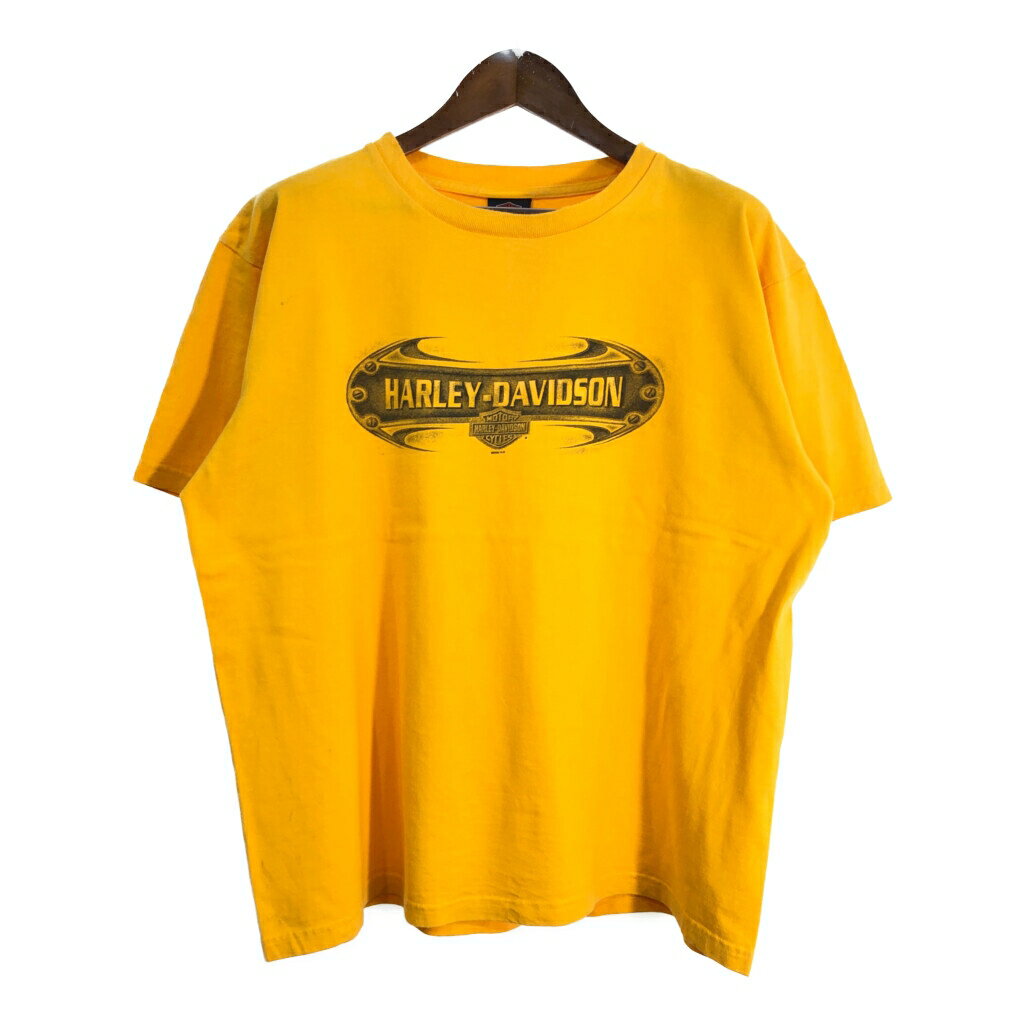 【ハーレーダビッドソン】Tシャツ 前後プリント ビッグサイズ イエロー 3XL 楽天市場】ハーレーダビッドソン Tシャツ(カラーイエロー)の通販