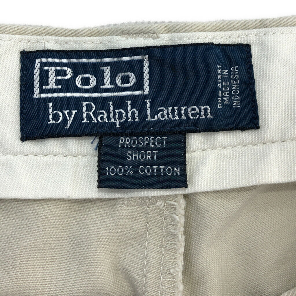 Polo by Ralph Lauren ポロ ラルフローレン PROSPECT PANT チノショートパンツ アイボリー(メンズ 33)中古 古着 T8717