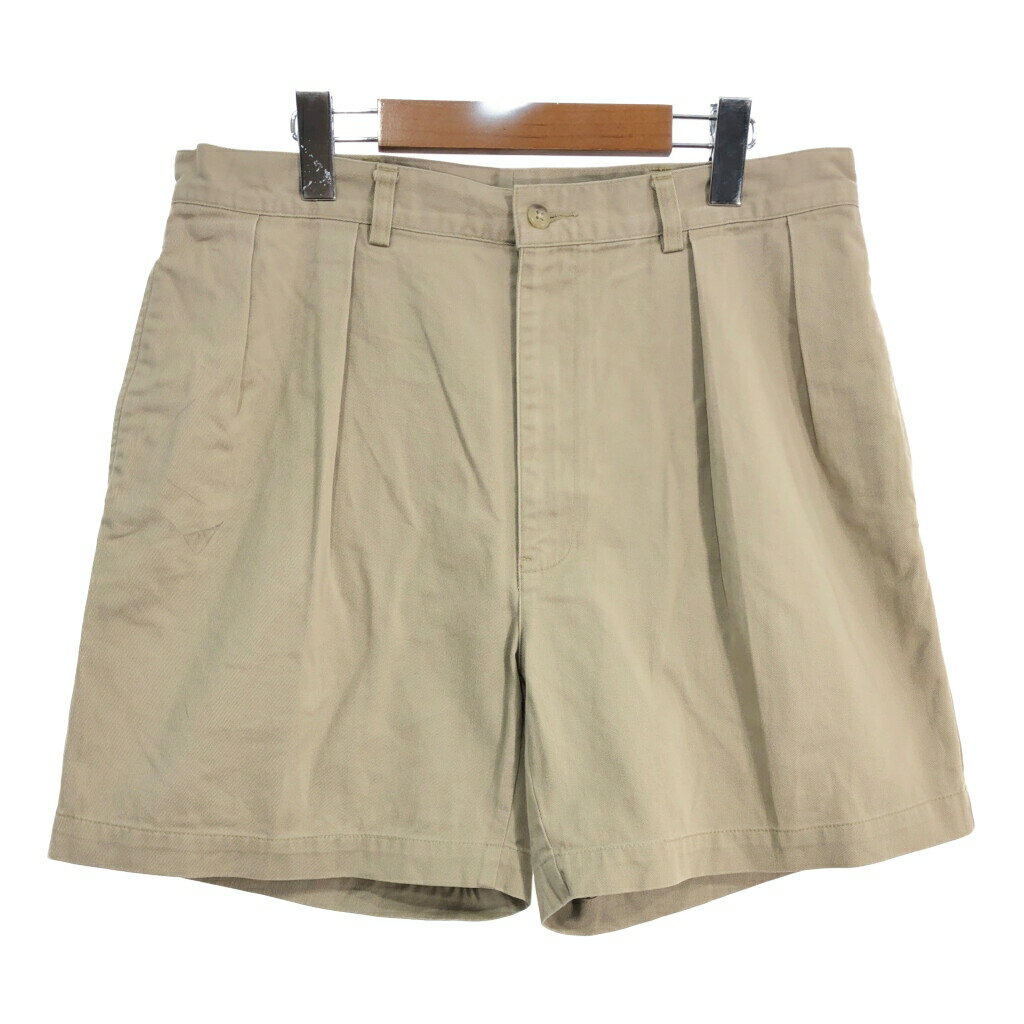 Polo by Ralph Lauren ポロ ラルフローレン 2タック チノショートパンツ ベージュ(メンズ 36)中古 古着 T8719