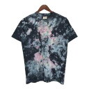SHAKA WEAR 半袖Tシャツ タイダイ ブラック(メンズ M)中古 古着 T8832(4)