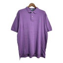 Polo by Ralph Lauren ポロ ラルフローレン ワンポイントロゴ ポロシャツ パープル(メンズ XL)中古 古着 T9135