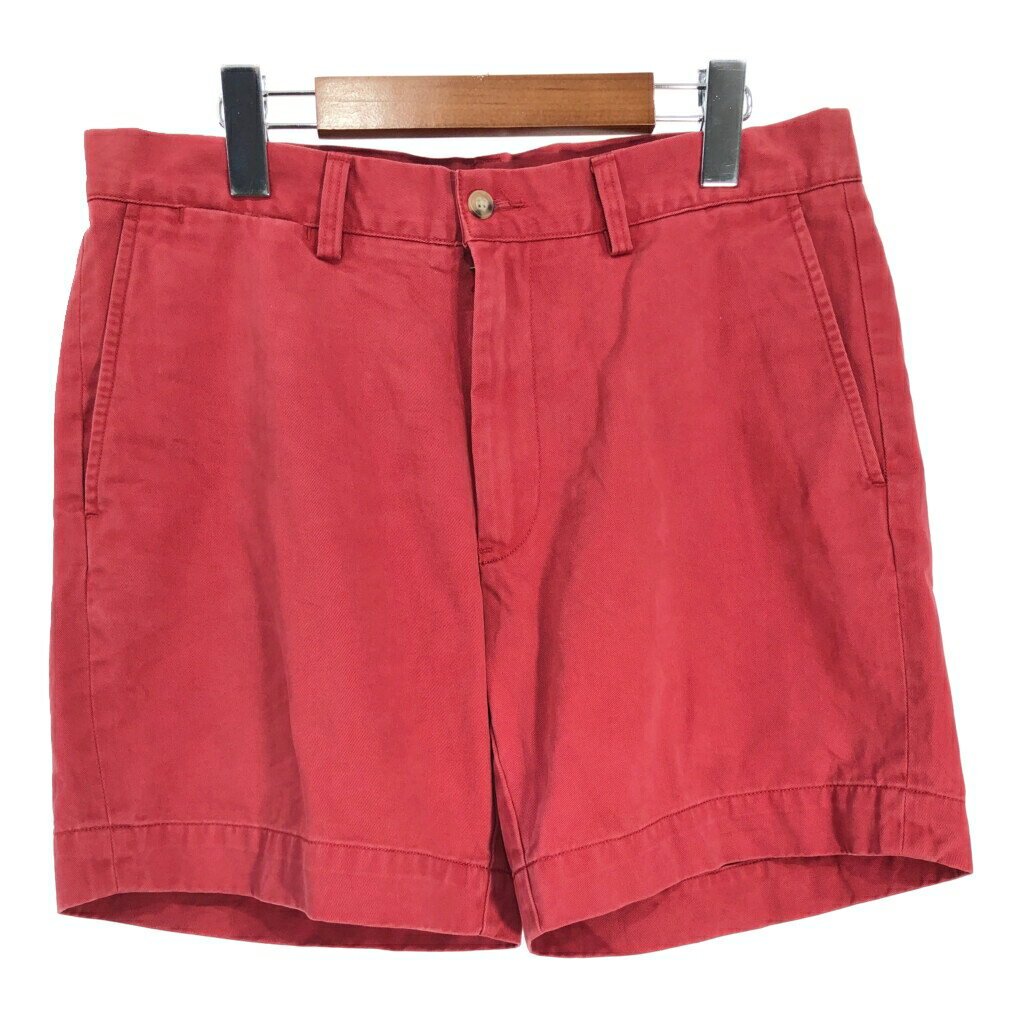 Polo by Ralph Lauren ポロ ラルフローレン カラーチノショートパンツ レッド(メンズ W32)中古 古着 T9281
