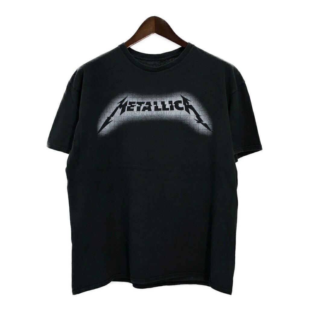 樂天商城 - METALLICA メタリカ 半袖Tシャツ バンド ブラック(メンズ XL)中古 古着 T9727