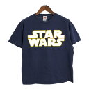 スター・ウォーズ STAR WARS 半袖Tシャツ ムービー ネイビー(メンズ L)中古 古着 T9980