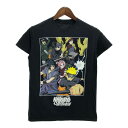 NARUTO Shippuden ナルト疾風伝 半袖Tシャツ アニメ キャラクター ブラック(メンズ S)中古 古着 U0006