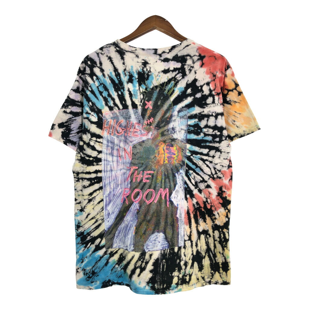 TRAVIS SCOTT トラヴィス・スコット CACTUS JACK 半袖Tシャツ タイダイ マルチカラー(メンズ XL相当)中古 古着 U0039