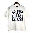 USA製 SOFFE ソフィー U.S.NAVY 半袖Tシャツ ミリタリー ホワイト(メンズ XL)中古 古着 U0095