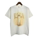 90年代 USA製 REBA リーバ・マッキンタイア 半袖Tシャツ ホワイト(メンズ L)中古 古着 U0231