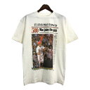 デッドストック 90年代 MLB セントルイス・カージナルス マーク・マグワイア ニュースペーパー Tシャツ (メンズ L)中古 古着 U0232