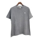 Champion チャンピオン AUTHENTIC オーセンティック ワンポイントロゴ 半袖Tシャツ グレー(メンズ XL)中古 古着 U0268(4)