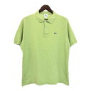 LACOSTE ラコステ ワンポイントロゴ ポロシャツ ライトグリーン(メンズ 6)中古 古着 U0413