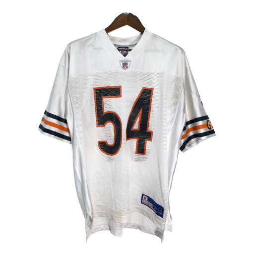 Reebok リーボック NFL シカゴ・ベアーズ ユニフォーム プロチーム アメフト スポーツ ホワイト(メンズ L)中古 古着 U1178 Reebok リーボック NFL シカゴ・ベアーズ ユニフォーム プロチーム アメフト スポーツ ホワイト(メンズ L)中古 古着 U1178