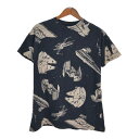 スター・ウォーズ STAR WARS 同盟軍スターファイター隊 半袖Tシャツ ムービー ブラック(メンズ L)中古 古着 U1181