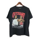 OUT KAST Tシャツ ブラック(メンズ XL)中古 古着 U1319(4)