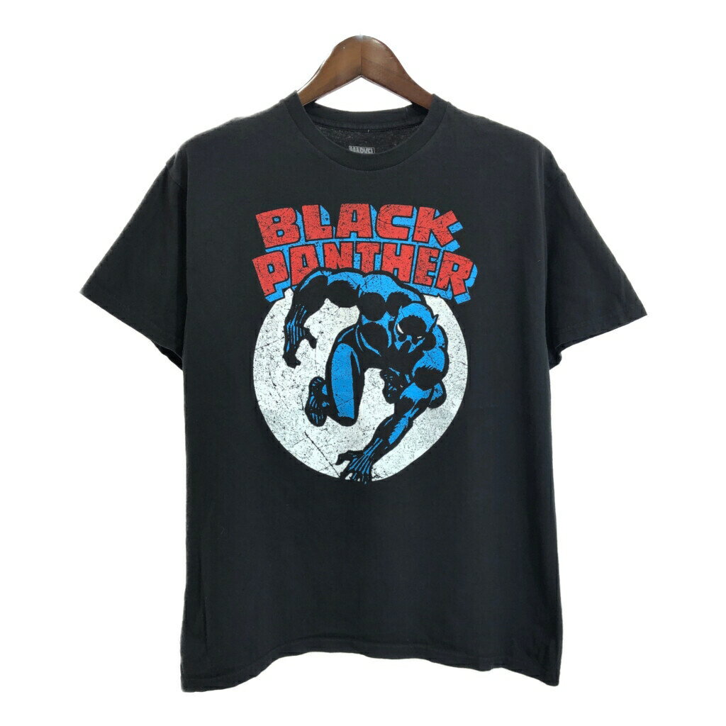 MARVEL ޡ٥ BLACK PANTHER ֥åѥ󥵡 ȾµT ࡼӡ 饯 ֥å( L) ...