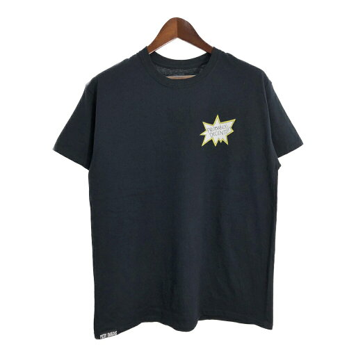 Petty Snacks Tシャツ ブラック(メンズ LARGE)中古 古着 U1512 Petty Snacks Tシャツ ブラック(メンズ LARGE)中古 古着 U1512
