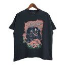 MARVEL マーベル SPIDERMAN スパイダーマン Tシャツ コミックス キャラクター ブラック(メンズ M)中古 古着 U1588