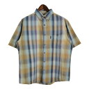 WOOLRICH ウールリッチ 半袖ボタンダウンシャツ アウトドア チェック マルチカラー(メンズ L)中古 古着 U1589(4)