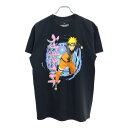 NARUTO Shippuden ナルト疾風伝 うずまきナルト Tシャツ アニメ キャラクター ブラック(メンズ M)中古 古着 U1741