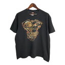HARLEY DAVIDSON ハーレーダビッドソン モーターサイクル Tシャツ ブラック(メンズ XL)中古 古着 U1855(4)
