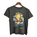 ドラゴンボールZ 半袖Tシャツ アニメ キャラクター グレー(メンズ L)中古 古着 U2932