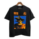 Champion チャンピオン ドラゴンボールZ 孫悟空 半袖Tシャツ アニメ キャラクター ブラック(メンズ XL)中古 古着 U2934