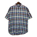 Polo by Ralph Lauren ポロ ラルフローレン BLAKE 半袖シャツ チェック マルチカラー(メンズ L)中古 古着 U2978(4)