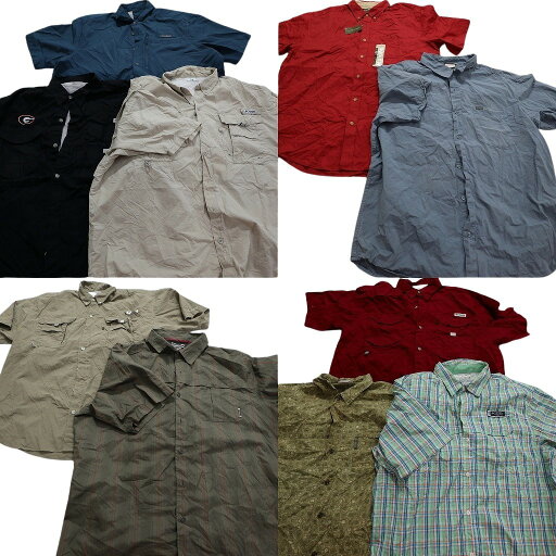 古着卸 まとめ売り アウトドアブランドMIX 半袖シャツ 10枚セット (メンズ XL /2XL ) エディーバウアー 中古 古着 NA2952 古着卸 まとめ売り アウトドアブランドMIX 半袖シャツ 10枚セット (メンズ XL /2XL ) エディーバウアー 中古 古着 NA2952