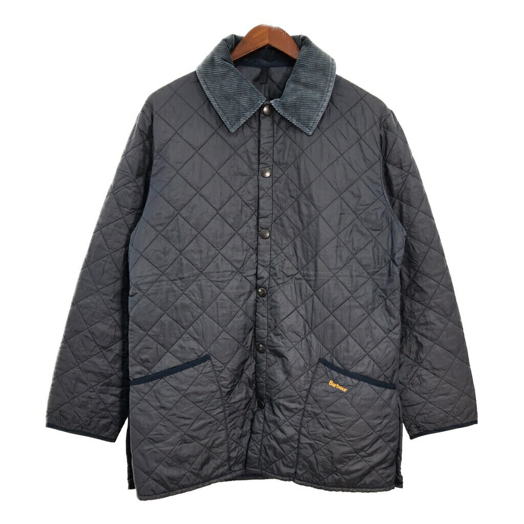 Barbour バブアー LIDDESDALE リッズデイル キルティングジャケット ネイビー(メンズ S相当)中古 古着 U3073