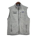 patagonia パタゴニア ベターセーター フリースベスト アウトドア 企業ロゴ グレー(メンズ XL)中古 古着 U3089(4)