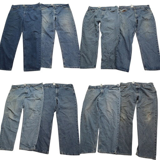 古着卸 まとめ売り カーハート Carhartt デニム パンツ 8枚セット (メンズ 44 /42 ) インディゴブルー 革パッチ アメカジ 中古 古着 NA3406 古着卸 まとめ売り カーハート Carhartt デニム パンツ 8枚セット (メンズ 44 /42 ) インディゴブルー 革パッチ アメカジ 中古 古着 NA3406