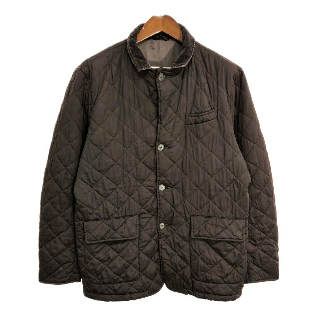 Barbour バブアー MATT FIRTH キルティングジャケット ブラウン(メンズ L)中古 古着 U3444
