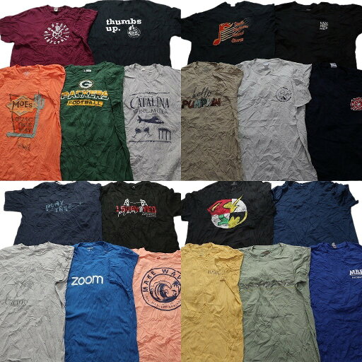 古着卸 まとめ売り カラーmix プリント 半袖Tシャツ 20枚セット (メンズ XL ) プロチーム NFL パッカーズ ワンポイント 中古 古着 NA4317 古着卸 まとめ売り カラーmix プリント 半袖Tシャツ 20枚セット (メンズ XL ) プロチーム NFL パッカーズ ワンポイント 中古 古着 NA4317