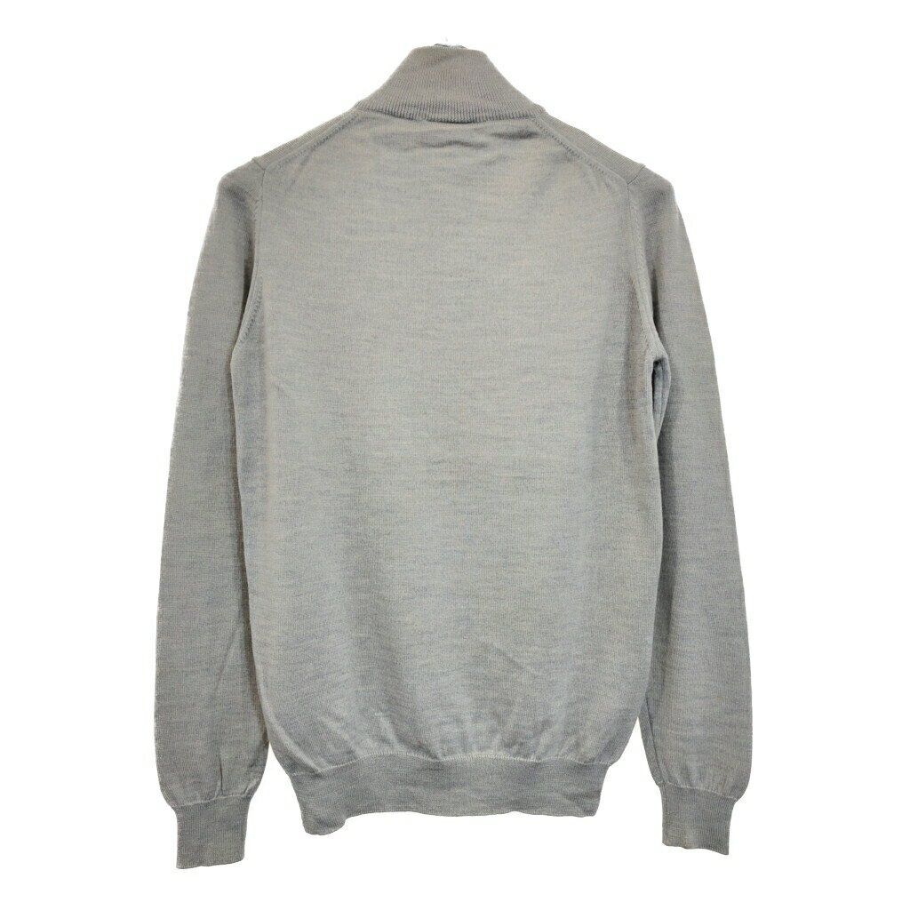 LACOSTE ラコステ ハーフジップ ウールセーター グレー(メンズ 3)中古 古着 U3655