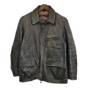 Marlboro Classics マルボロクラシックス レザージャケット ブラウン(メンズ L)中古 古着 U3726