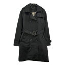BURBERRY バーバリー トレンチコート ブラック(レディース UK4)中古 古着 U3805