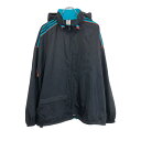 80年代 adidas アディダス ナイロンジャケット スポーツ ブラック(メンズ M)中古 古着 U3846