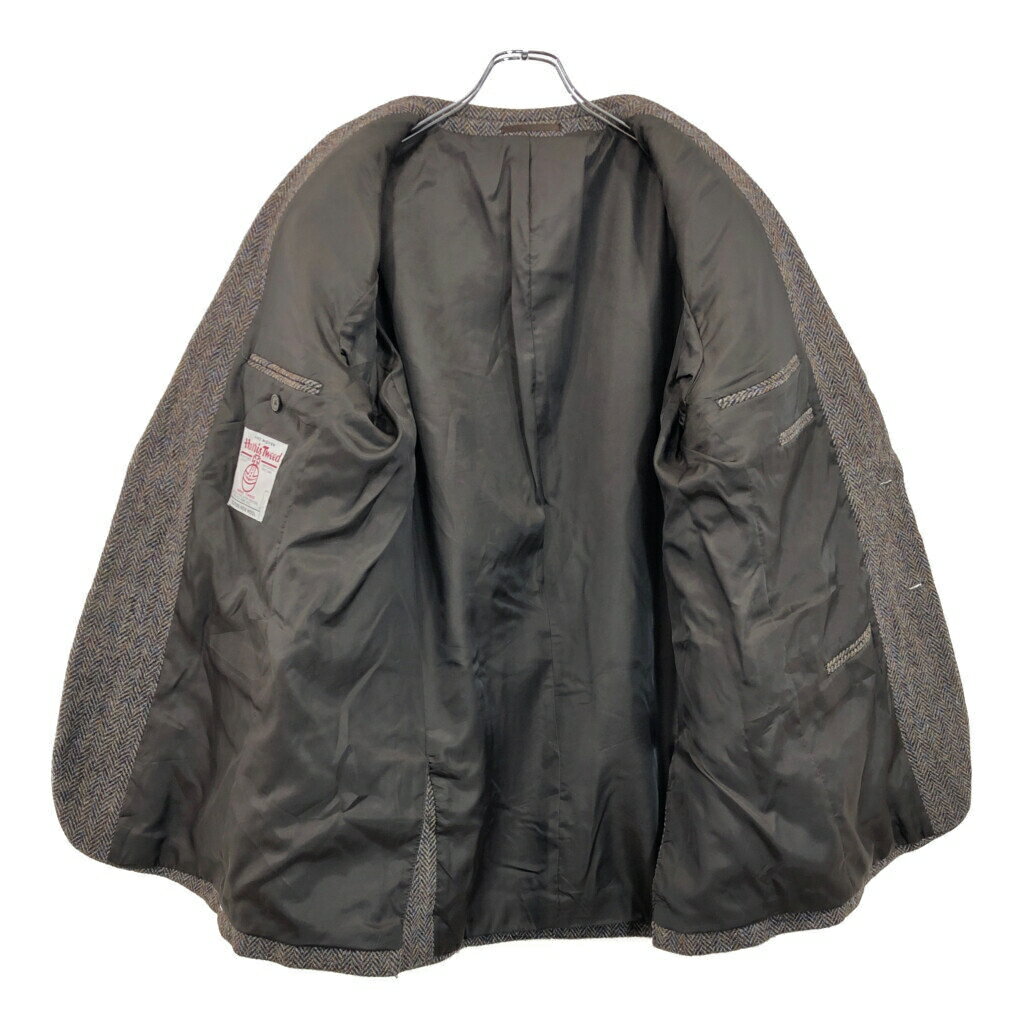 Harris Tweed ハリスツイード テーラードジャケット ブラウン(メンズ 42 L)中古 古着 U3945