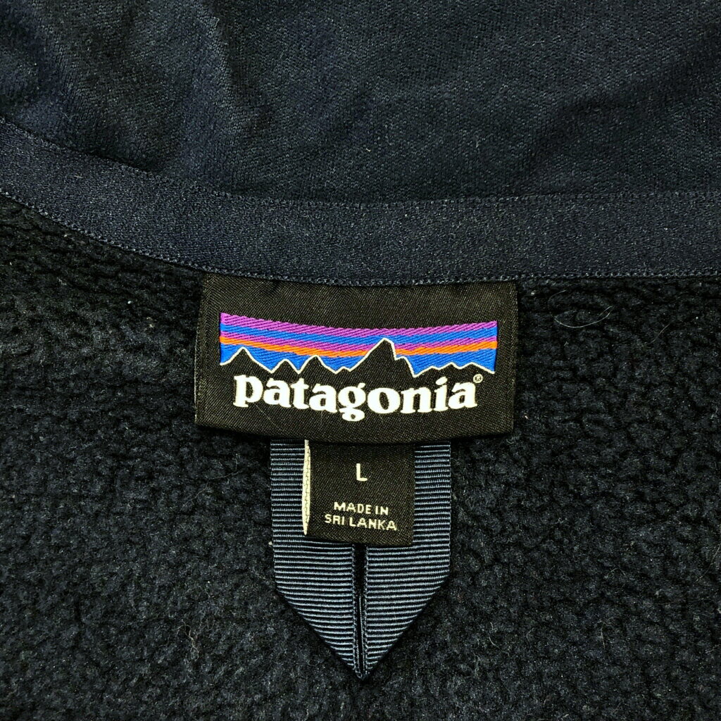 patagonia パタゴニア ベターセーター フリースジャケット ネイビー(メンズ L)中古 古着 U3962