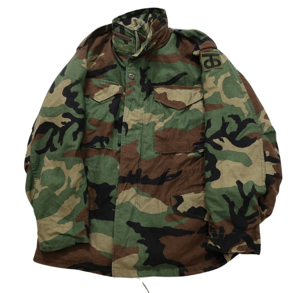 古着卸 まとめ売り 米軍実物 M-65 ジャケット 3rd ミリタリー 4枚セット (メンズ S ) ウッドランド エポレット 中古 古着 NA5120