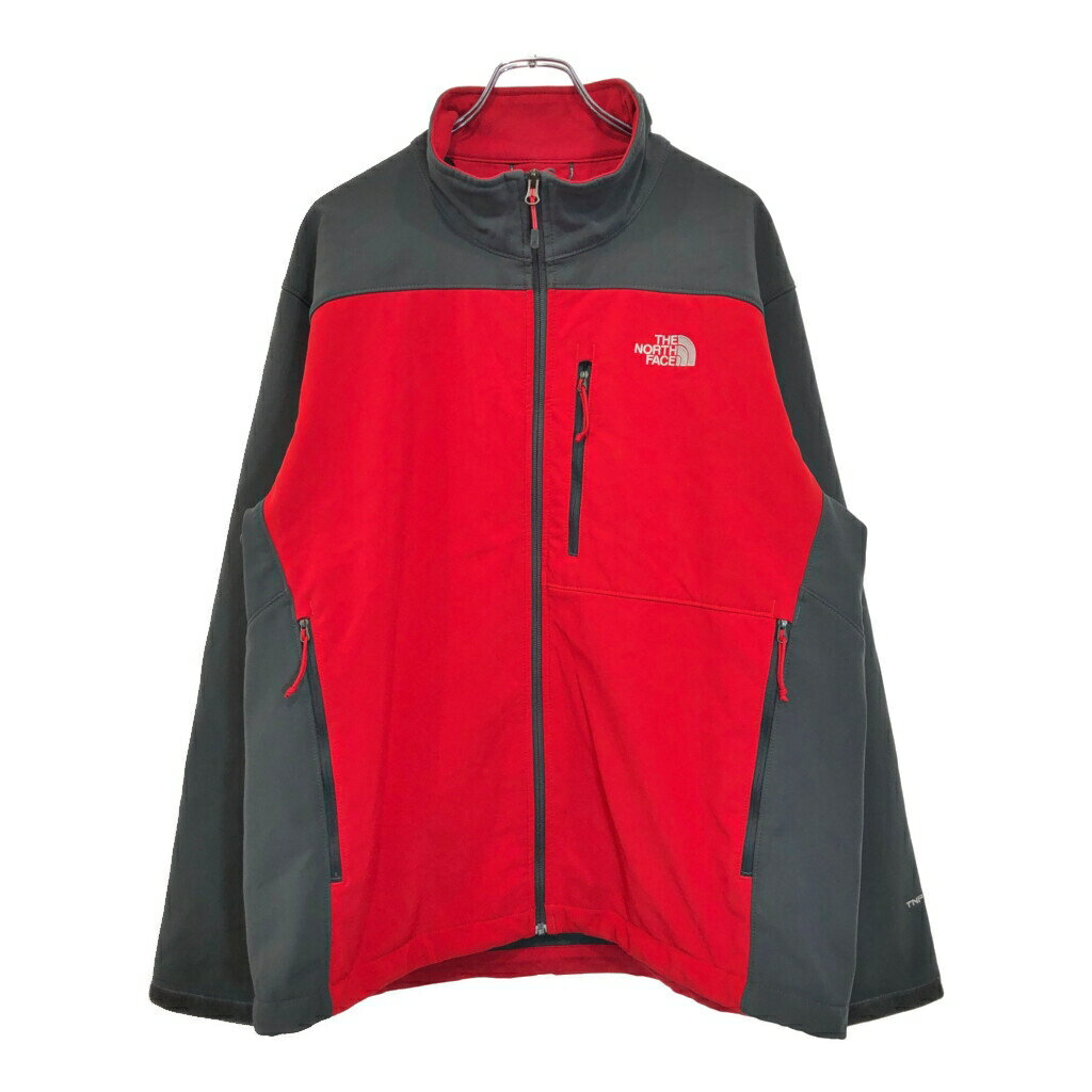 THE NORTH FACE ノースフェイス フリースジャケット レッド(メンズ XL)中古 古着 U4515
