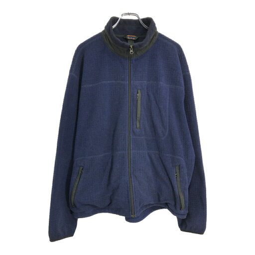 L.L.Bean エルエルビーン フリースジャケット アウトドア ネイビー(メンズ XL相当)中古 古着 U4573 L.L.Bean エルエルビーン フリースジャケット アウトドア ネイビー(メンズ XL相当)中古 古着 U4573