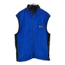 USA製 NAUTICA ノーティカ フリースベスト ブルー(メンズ XL)中古 古着 U4667(4)