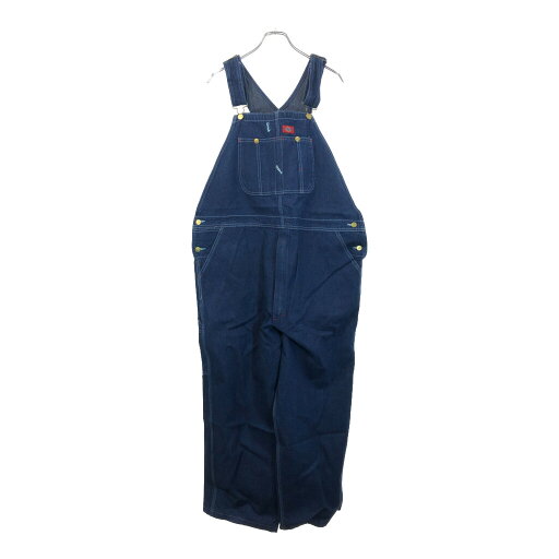 90年代 Dickies ディッキーズ デニム ビブオーバーオール 大きいサイズ ブルー(メンズ W44 L30)中古 古着 U4787 90年代 Dickies ディッキーズ デニム ビブオーバーオール 大きいサイズ ブルー(メンズ W44 L30)中古 古着 U4787